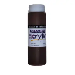 Daler-Rowney&reg; Graduate Acrylic, 500mL Burnt Umber