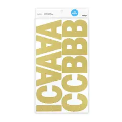 Glitter Alphabet Stickers by Recollections&trade; Gold