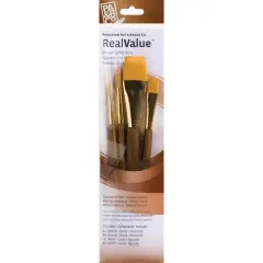 Princeton&trade; RealValue&trade; Golden Taklon Brush Set With 1" Wash