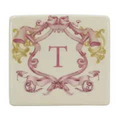 4.5" x 4" Ceramic Monogram D&eacute;cor by Ashland&reg; T