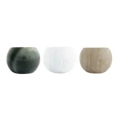 Hello Honey&reg; 3" Multicolor Round Marble Bowl Set