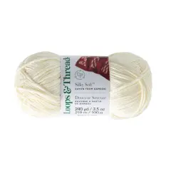 Silky Soft&trade; Yarn by Loops & Threads&reg; Winter White