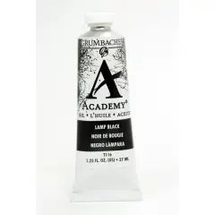 Grumbacher&reg; Academy&reg; Oil Color, 37mL Lamp Black