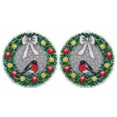 Oven Christmas Tree Toy The Wreath Cross Stitch Kit