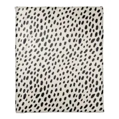 Monochromatic Spot Pattern 50" x 60" Coral Fleece Blanket
