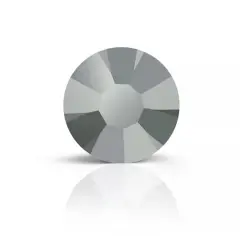 Preciosa MAXIMA SS20 Flatback Czech Crystals, 144ct. Jet Silver Flare