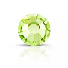 Preciosa MAXIMA SS10 Flatback Czech Crystals, 144ct. Limecicle