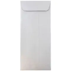 JAM Paper #10 Policy Metallic Business Envelopes, 25ct. Silver Stardream