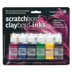 Ampersand&trade; Art Claybord&trade; & Scratchbord&trade; Ink Set