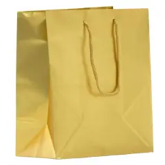 JAM Paper Medium Gold Foil Gift Bags, 100ct.