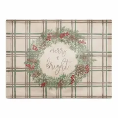 Merry & Bright Plaid Cotton Twill Placemat