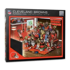 NFL Purebred Fans A Real Nailbiter 500 Piece Puzzle Cleveland Browns