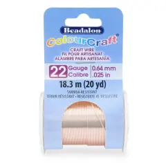 Beadalon&reg; ColourCraft&reg; 22 Gauge Tarnish Resistant Rose Gold Silver Plated Wire