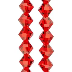 Preciosa Glass Crystal Bicone Beads, 6mm by Bead Landing&trade; Light Siam