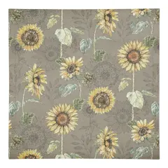 Sunflower Pattern Cotton Twill Napkin Brown