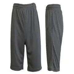 Galaxy by Harvic Men's Moisture Wicking Performance Basic Mesh Shorts Charcoal