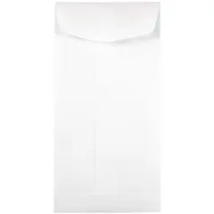 JAM Paper 3.5" x 6.5" White Coin Business Envelopes