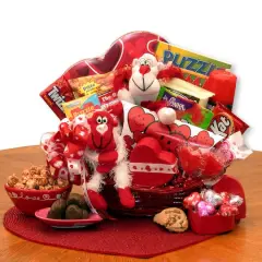 A Little Monkey Business Kids Valentines Basket