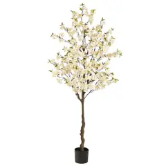 6.5ft. Potted Apple Flower Artificial Tree