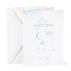 Hortense B. Hewitt Co. Moon & Stars Baby Shower Thank You Notes & Envelopes, 24ct.
