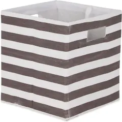 DII&reg; Striped Square Storage Cube Brown