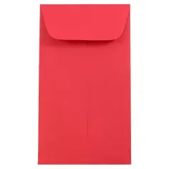 JAM Paper #6 Coin Business Colored Envelopes, 50ct. Red