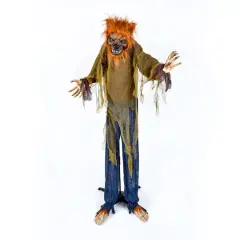 63" Halloween Sound Activated Animated Werewolf