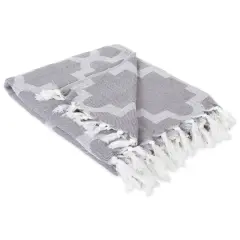 DII&reg; Gray Lattice Throw