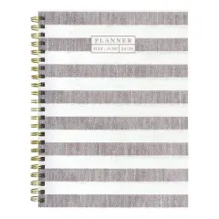 TF Publishing 2024 - 2025 Seersucker Stripe Medium Spiral Planner