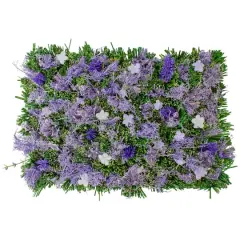 13" x 9" Mixed Floral & Grass Artificial Spring Mat