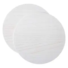 12" Circle Plaque by Make&reg; Market, 2ct. Whitewashed