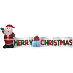 9ft. Airblown&reg; Inflatable Merry Christmas Sign with Santa