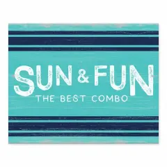 Sun & Fun Tabletop Canvas Accent
