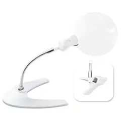 OttLite 5" LED Magnifier with Clip & Stand