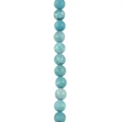 Reconstituted Larimar Round Beads, 7.5mm by Bead Landing&trade;