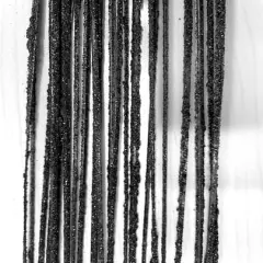 TF Publishing 36" Black Sparkle Glitter Wispies Stems, 20ct.