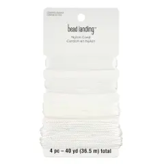White Nylon Cord Assortment by Bead Landing&trade;