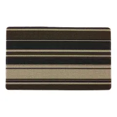 Neutral Stripe Tufted Loop Textilene Mat