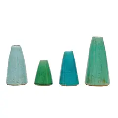 Hello Honey&reg; Green & Blue Terracotta Vase Set