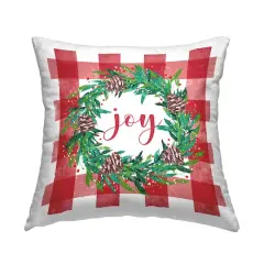 Stupell Industries Holiday Joy Throw Pillow