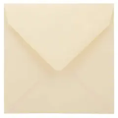 JAM Paper 5" x 5" Ivory Square Invitation Envelopes with Euro Flap