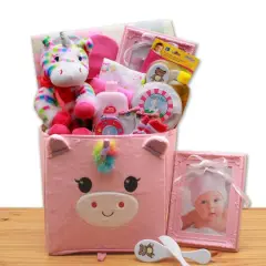 Dainty Tails New Baby Unicorn Gift Basket