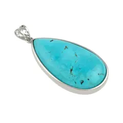 Turquoise Dyed Howlite Teardrop Pendant by Bead Landing&trade;