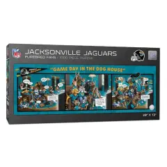 NFL Game Day in the Dog House 1,000 Piece Puzzle Jacksonville Jaguars