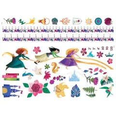 RoomMates Disney Princesses Growth Chart Peel & Stick Wall Decals