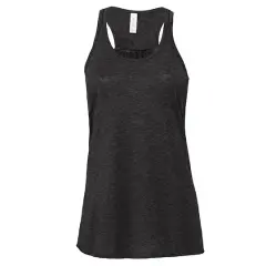 BELLA+CANVAS&reg; Dark Gray Heather Women's Flowy Racerback Tank