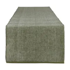 DII&reg; 108" Sage & White 2-Tone Ribbed Table Runner
