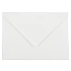 JAM Paper A7 Bright White Wove Strathmore Invitation Envelopes with Euro Flap
