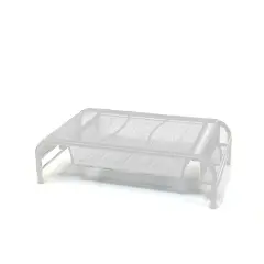 Mind Reader Metal Mesh Monitor Stand & Desk Organizer White