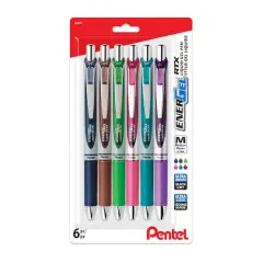 Pentel&reg; EnerGel RTX 0.7mm Assorted Colors Retractable Liquid Gel Pen Set